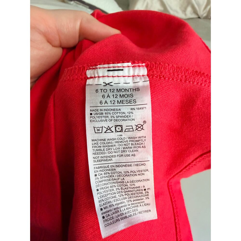 Janie and Jack Bright Red Ponte Dress & Diaper Cover, 3-6M - Picture 7 of 7